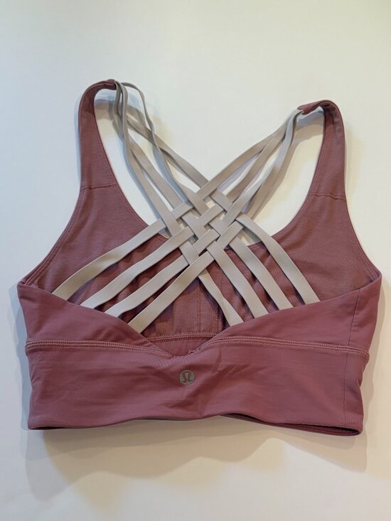 lululemon athletica Other - Lululemon Free To Be Moved Bra Size 4 Quicksand / Porcela Strappy Sports Bra